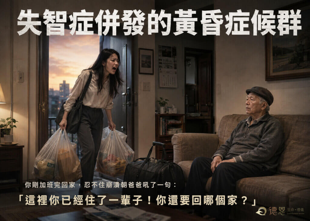 失智症黃昏症候群是什麼?傍晚情緒失控原因、改善方法與照護全攻略 - 失智症常併發的黃昏症候群-德恩 2 失智症常併發的黃昏症候群-德恩